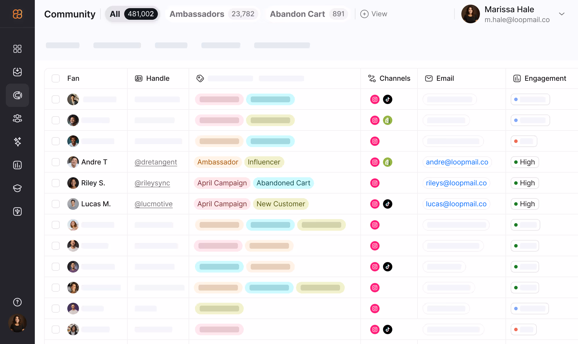 Nectar community hub dashboard